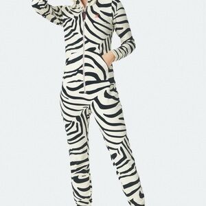 Onepiece Black and White Patterned Onesie
